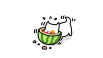 吃瓜简笔画,简笔画中的生活百态